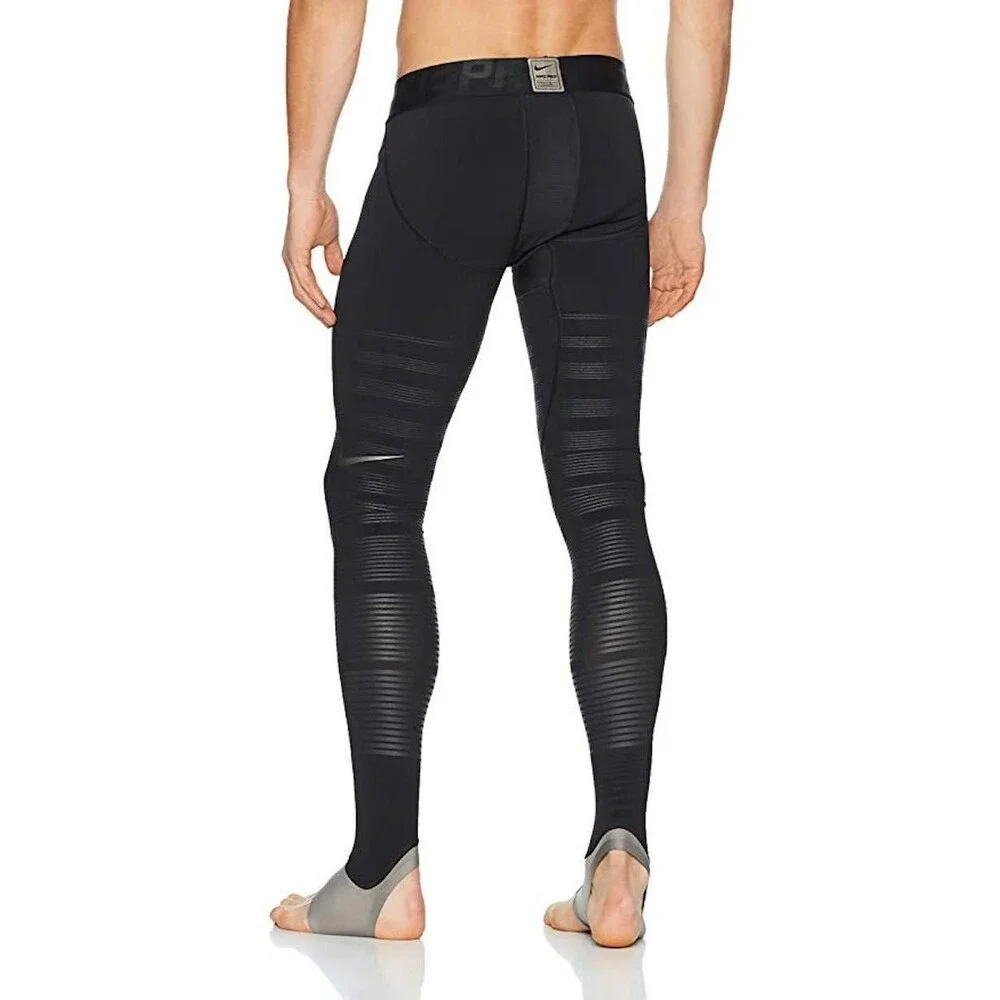Nike Pro Hyperrecovery Black Footed Tights